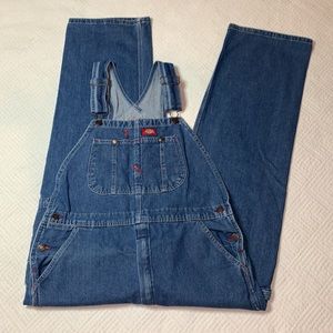 Dickies Vintage Stonewashed Bib Overalls, Men’s Size 32x30